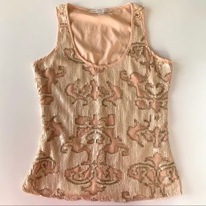 FULLY BEADED Sequin tank top Boston Proper